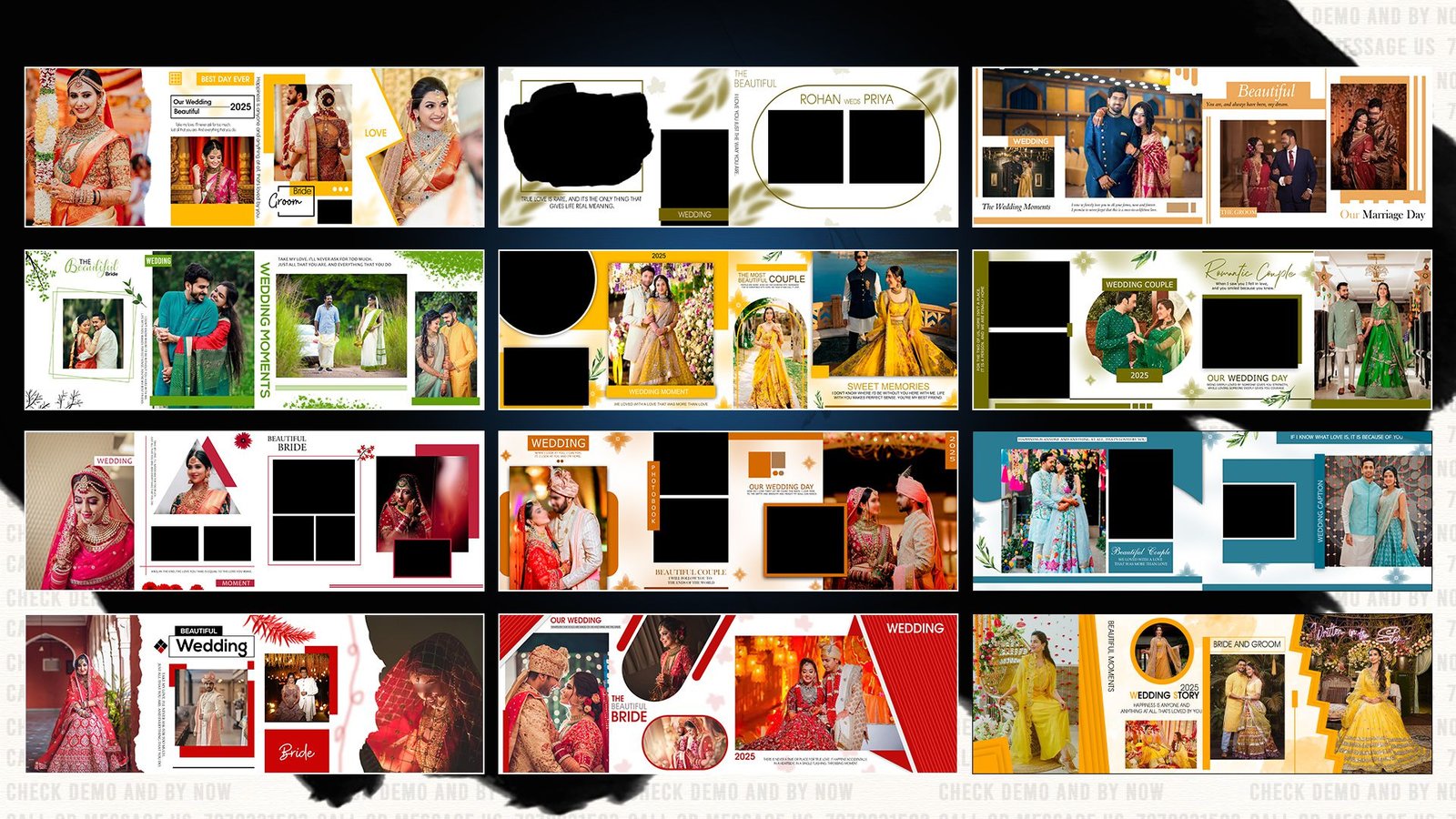 Multi photo collage layout