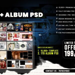 10,000+ Album Design PSD Bundle 2026 | 1 TB Album PSD